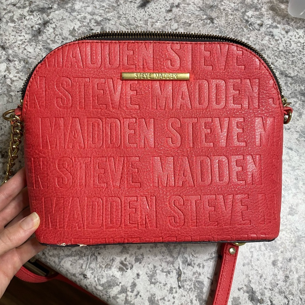 Steve Madden Red Logo Purse